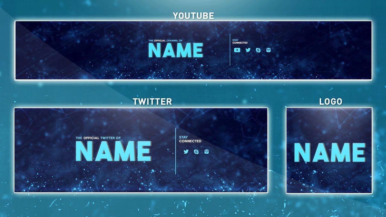 Banner Logo - Free YouTube Banner Template | Photoshop (Banner + Logo + Twitter ...
