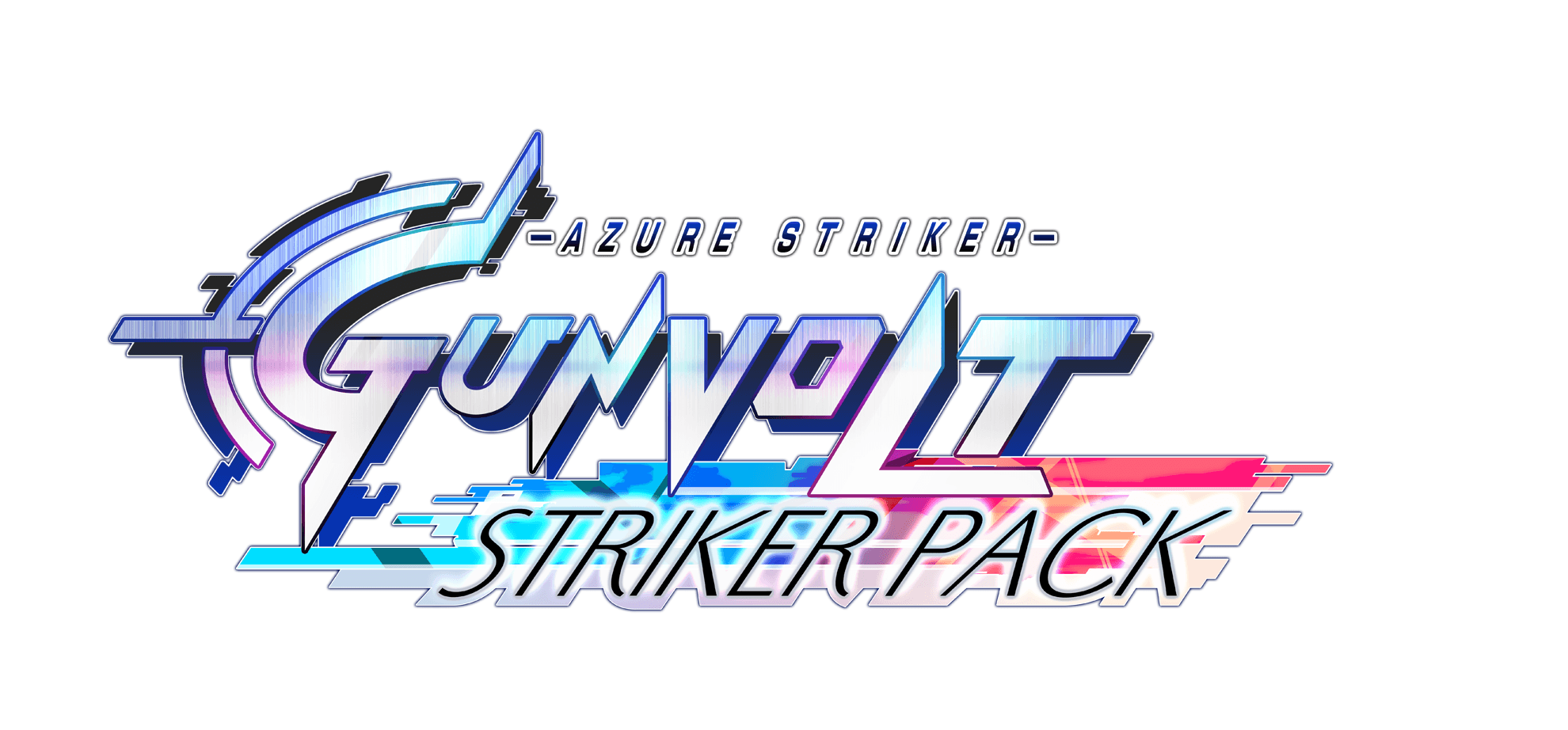 Azure Official Logo - Azure Striker GUNVOLT Striker Pack - Logo (white BG) - Inti Creates