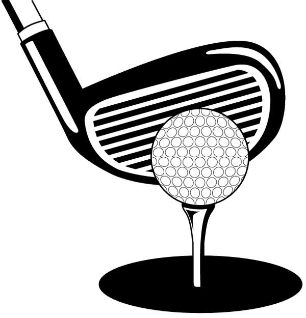 Black and White Golf Logo - Golfer Black And White Clipart