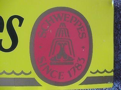 Vintage Schweppes Logo - RARE SCHWEPPES ADVERTISING SIGN! VINTAGE LOGO! VINTAGE SHELF TALKER