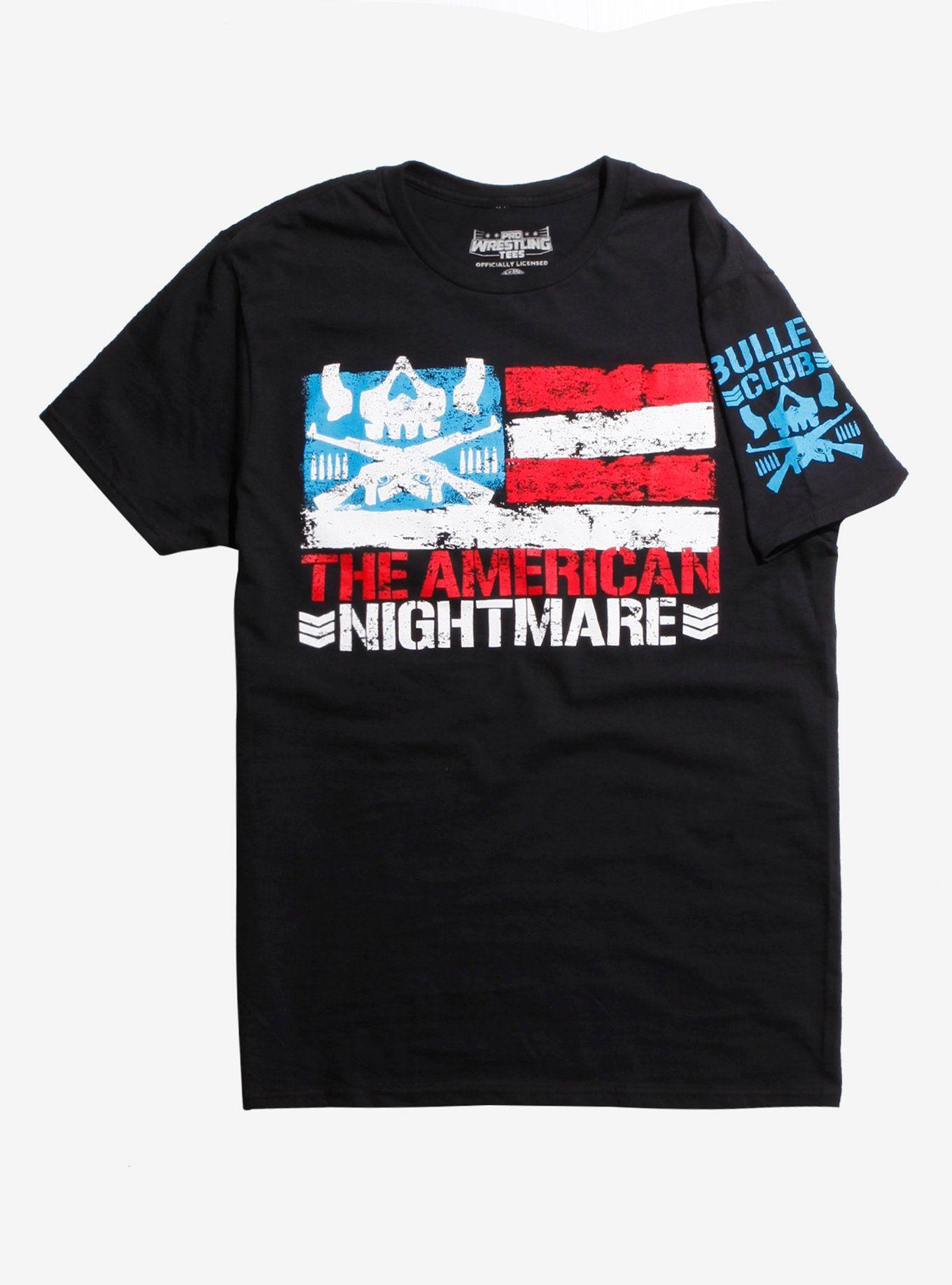 Red and Blue Wrestling Logo - New Japan Pro-Wrestling Bullet Club Cody Flag T-Shirt | Pro ...