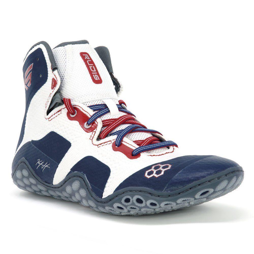 Red and Blue Wrestling Logo - Snyder Caliga Red White Blue Wrestling Shoes. Buxton Gear Shop