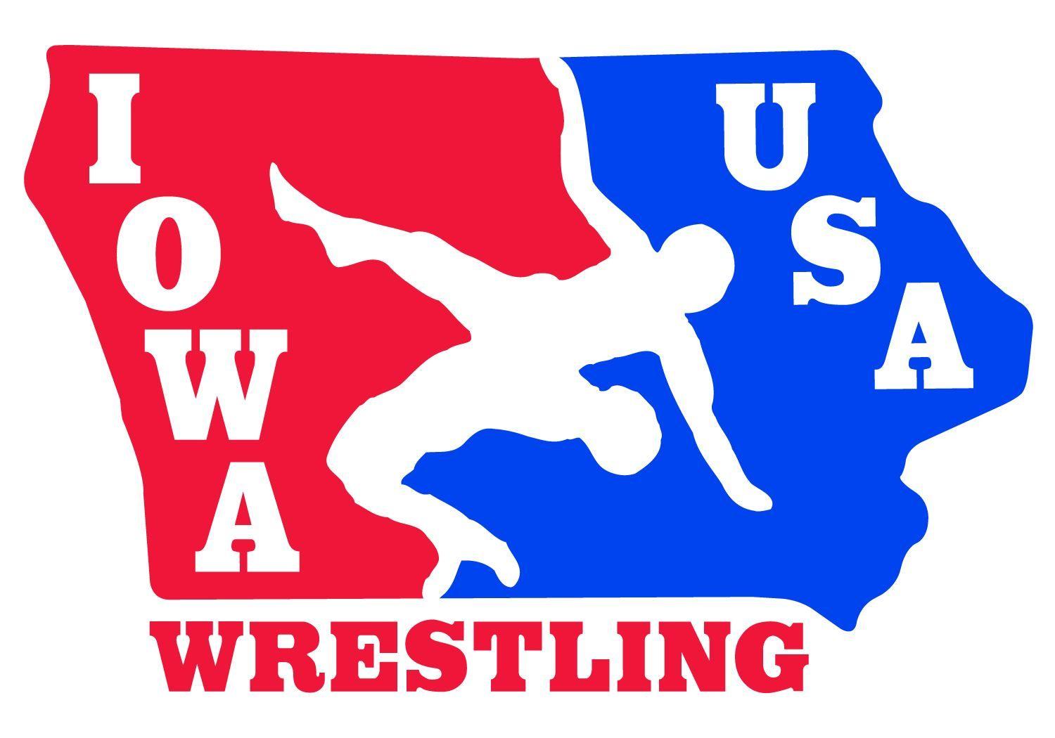 Red and Blue Wrestling Logo - Wrestlers Win 2019 Iowa State Gold | Youth1
