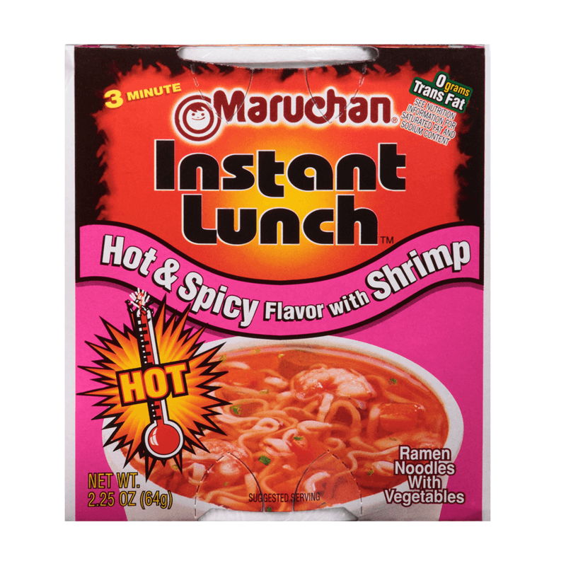 Instant Lunch Maruchan Logo - Maruchan & Spicy Shrimp Flavor Instant Lunch Ramen Noodles