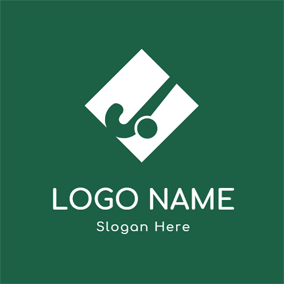 Green and White Square Logo - Free Hockey Logo Designs | DesignEvo Logo Maker