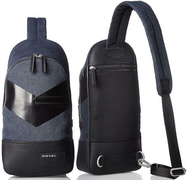 Indigo Blue and Black Logo - kaminorth shop: DIESEL diesel body bag V line indigo blue X black ...