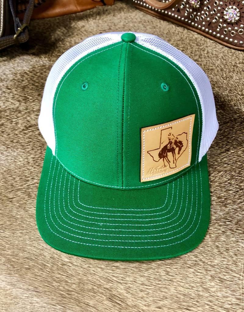 Green and White Square Logo - HAT KELLY GREEN/WHITE W/ SQUARE BUCKROO - Robinson's Family Feed