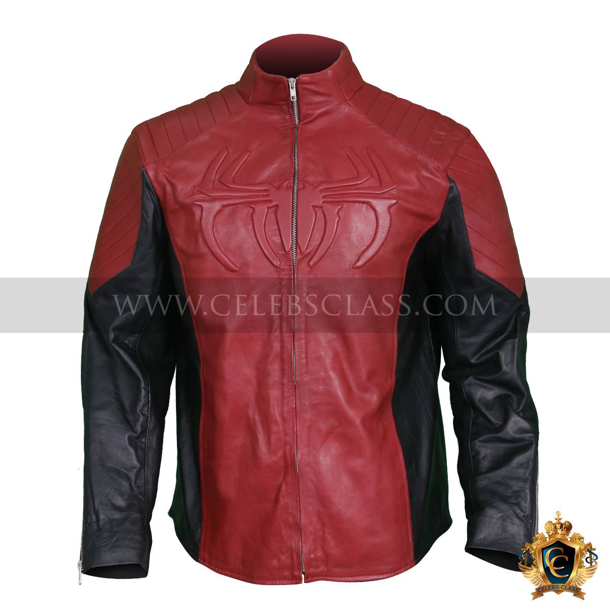 Man in Red Jacket Logo - Spider Man Red And Black Jacket. Movie Leather Jackets