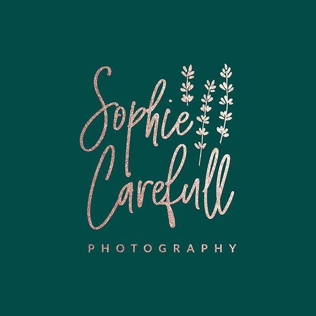 Green and Gold Logo - Metallic on jade green for personal branding photographer Sophie ...