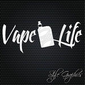 Funny Vape Logo - VAPE LIFE funny vaping window laptop car decal vinyl sticker | eBay