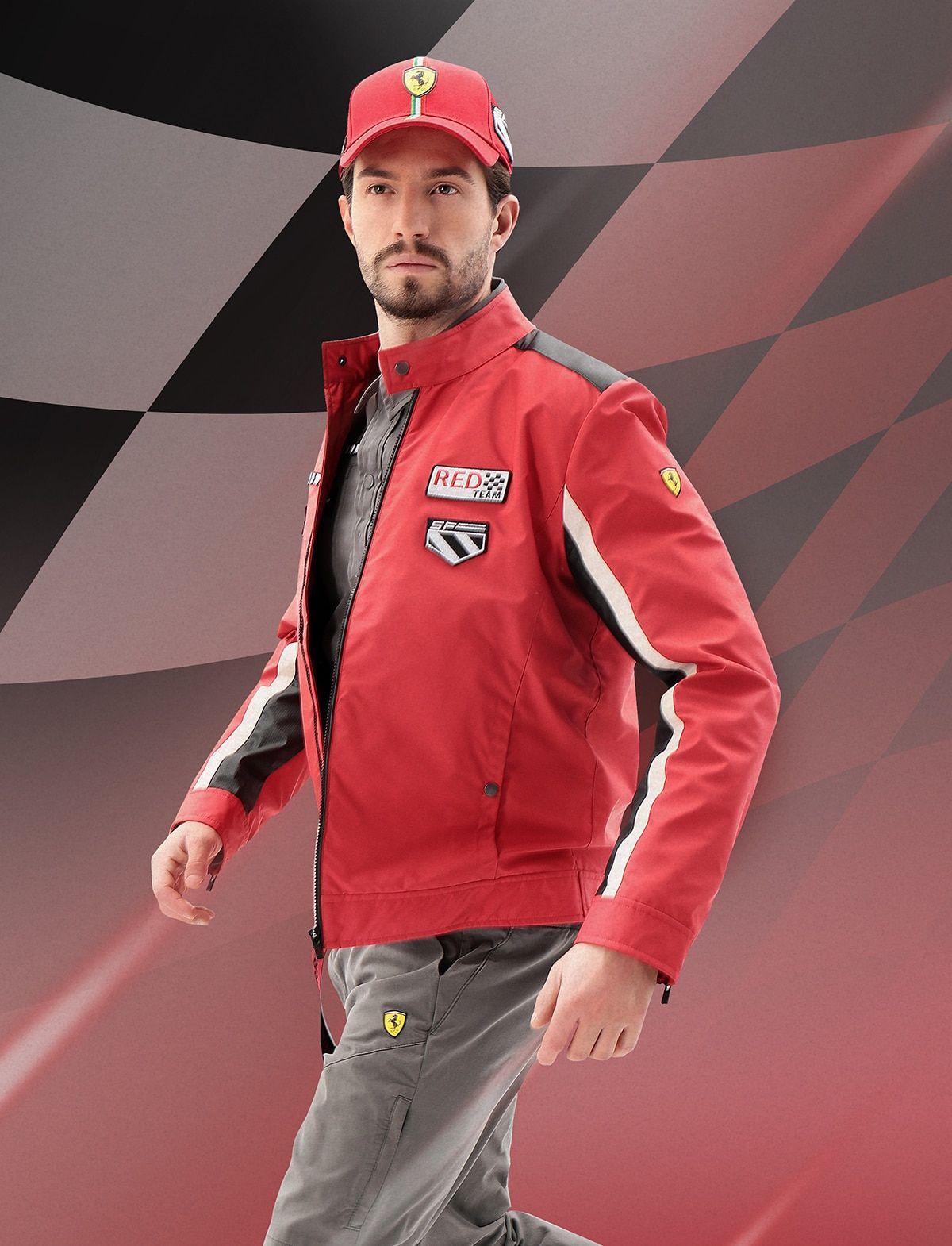 Man in Red Jacket Logo - Ferrari Store and merchandise. Official Ferrari Store