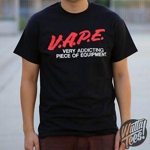 Funny Vape Logo - VAPE Addicting TEE T SHIRT funny DARE parody vape smoking e cigs ...