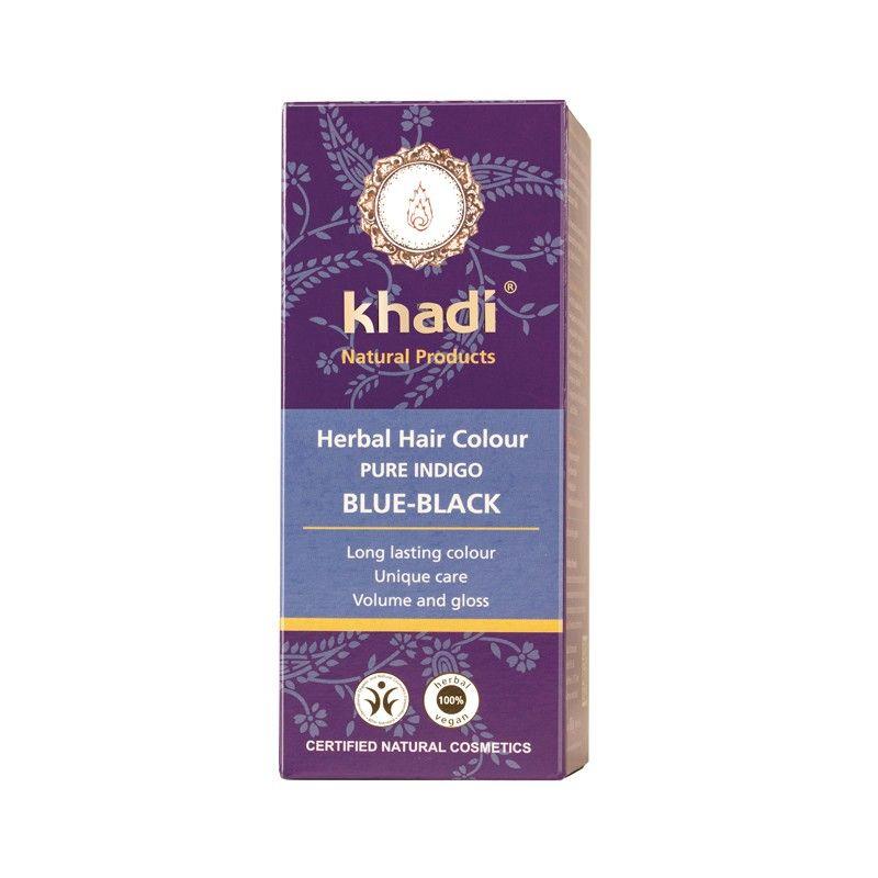 Indigo Blue and Black Logo - Khadi Herbal Hair Colour Pure Indigo Blue-Black | FREE UK Delivery ...