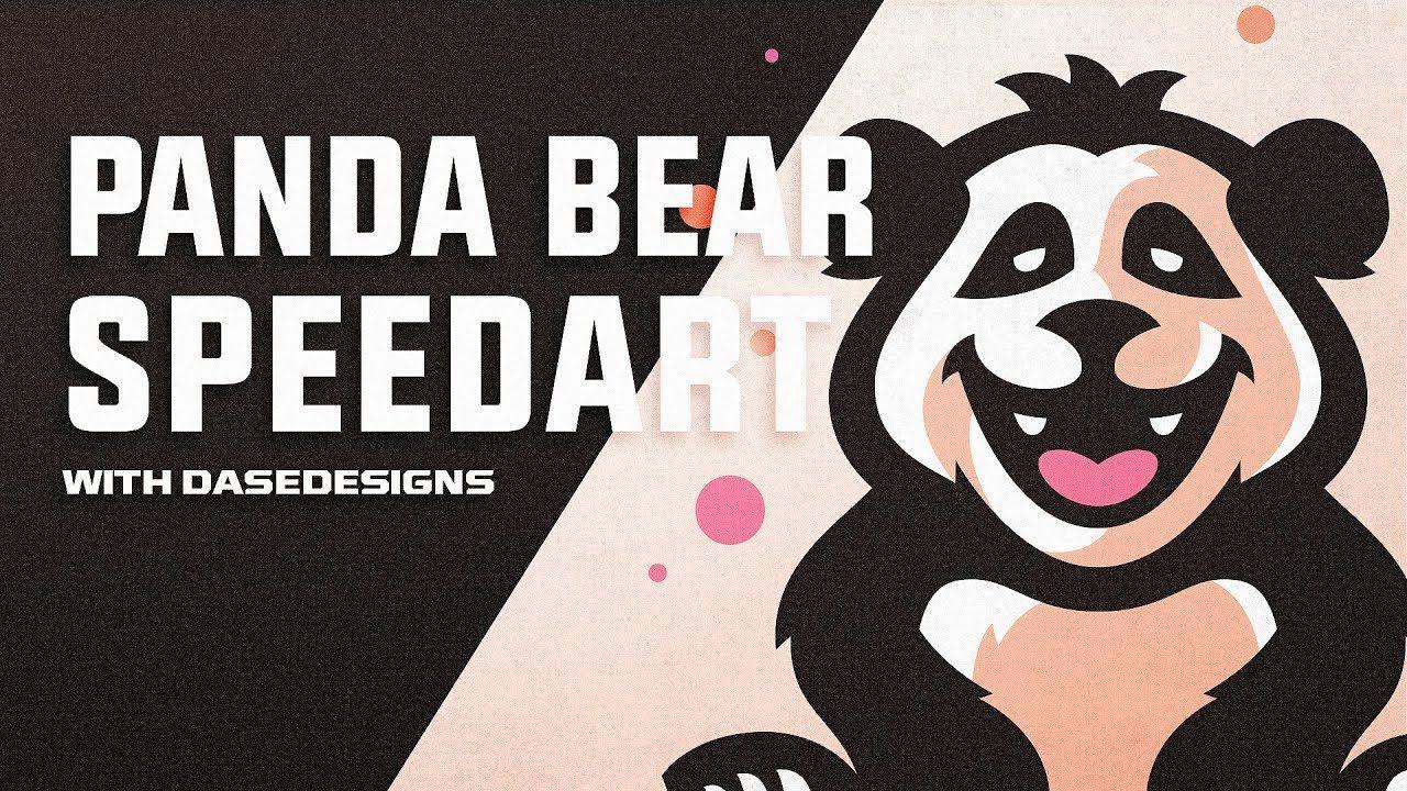 Cartoon Panda Logo - Panda Bear Cartoon Logo. Adobe Illustrator. Graphic Design