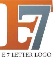E7 Logo - E7 Letter Logo Vector (.AI) Free Download