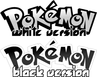 Pokemon Black and White Logo - Pokemon Black & White logo