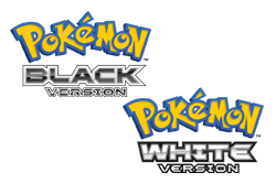 Pokemon Black and White Logo - Pokémon Black Version and Pokémon White Version. Pokémon Video Games