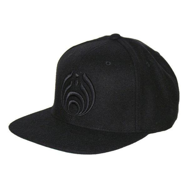 Puffy White Logo - Black on Black Puffy Bassdrop Logo Hat | Shop the Bassnectar ...