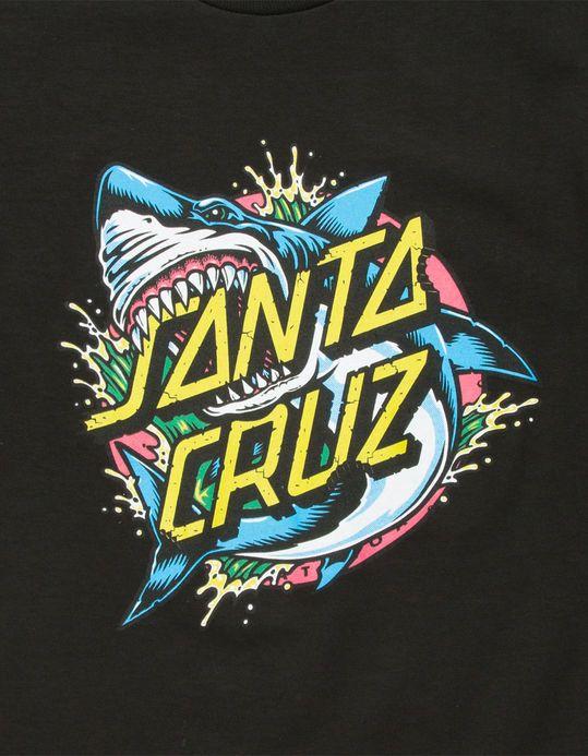 Shark Santa Cruz Logo - SANTA CRUZ Shark Dot Boys T-Shirt - BLACK - 304976100 | Tillys