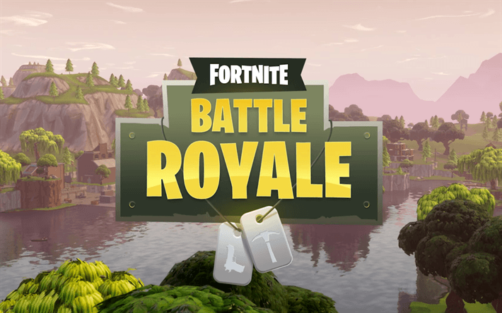 Fornite Battle Royale Logo - Download wallpaper Fortnite Battle Royale, logo, 2018 games, poster
