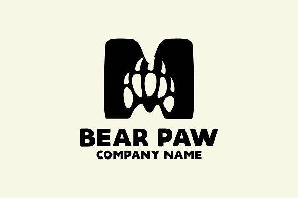 Bear Paw Company Logo - Bear Paw M Letter Logo ~ Logo Templates ~ Creative Market