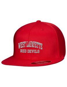 High School West Lafayette Red Devils Logo - West Lafayette Junior High School Red Devils Flexfit