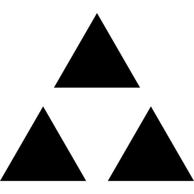 Three Black Triangle Logo - Three triangle Logos