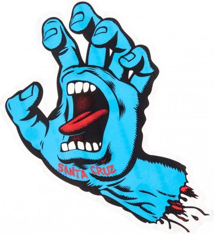Santa Cruz Hand Logo - Santa Cruz Screaming Hand Sticker / 6