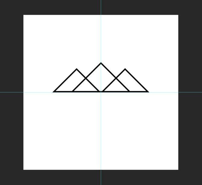 Three Triangles Logo - How to Design a Simple Logo in Photoshop