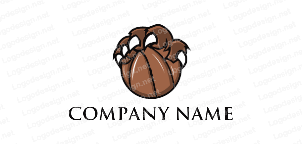 Bear Paw Company Logo - bear paw holding basketball | Logo Template by LogoDesign.net