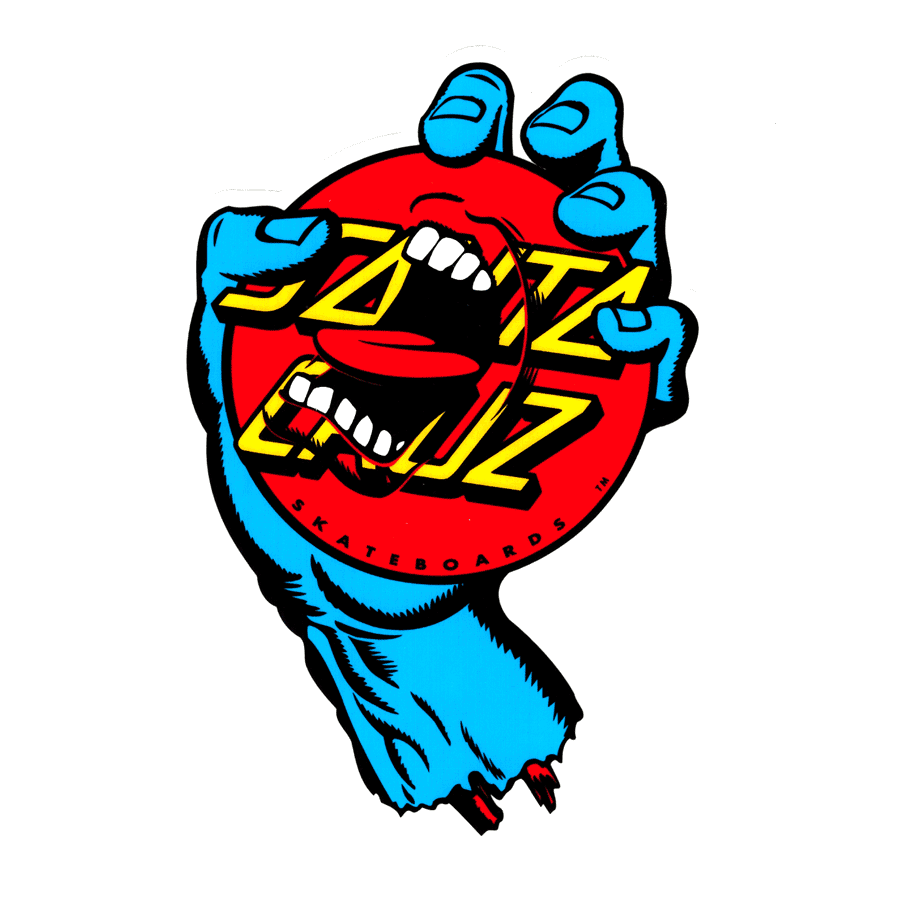 Santa Cruz Screaming Hand Logo - Santa Cruz Spacebowl Hand Preissue Deck
