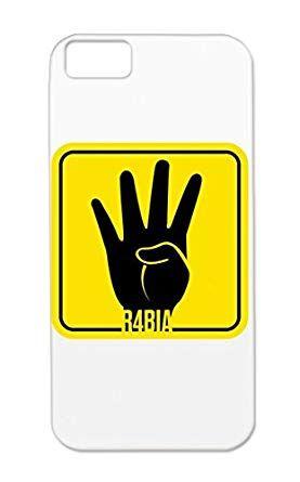 Black and Yellow Hand Logo - Rabia Adawiya Yellow Black Hand Square Anti Shock Black Case Cover