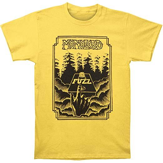 Black and Yellow Hand Logo - Amazon.com: Monolord Men's Fuzzlord T-Shirt Yellow: Clothing