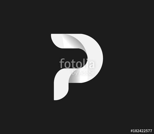White P Logo - Letter P logo initial. Modern smooth shape design P letter logo