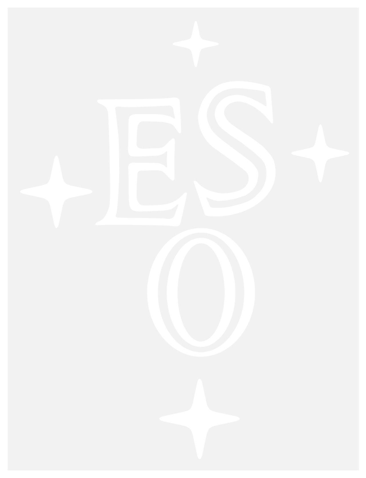 Cool Black and White Outline Logo - ESO logo outline white, with transparent background | ESO