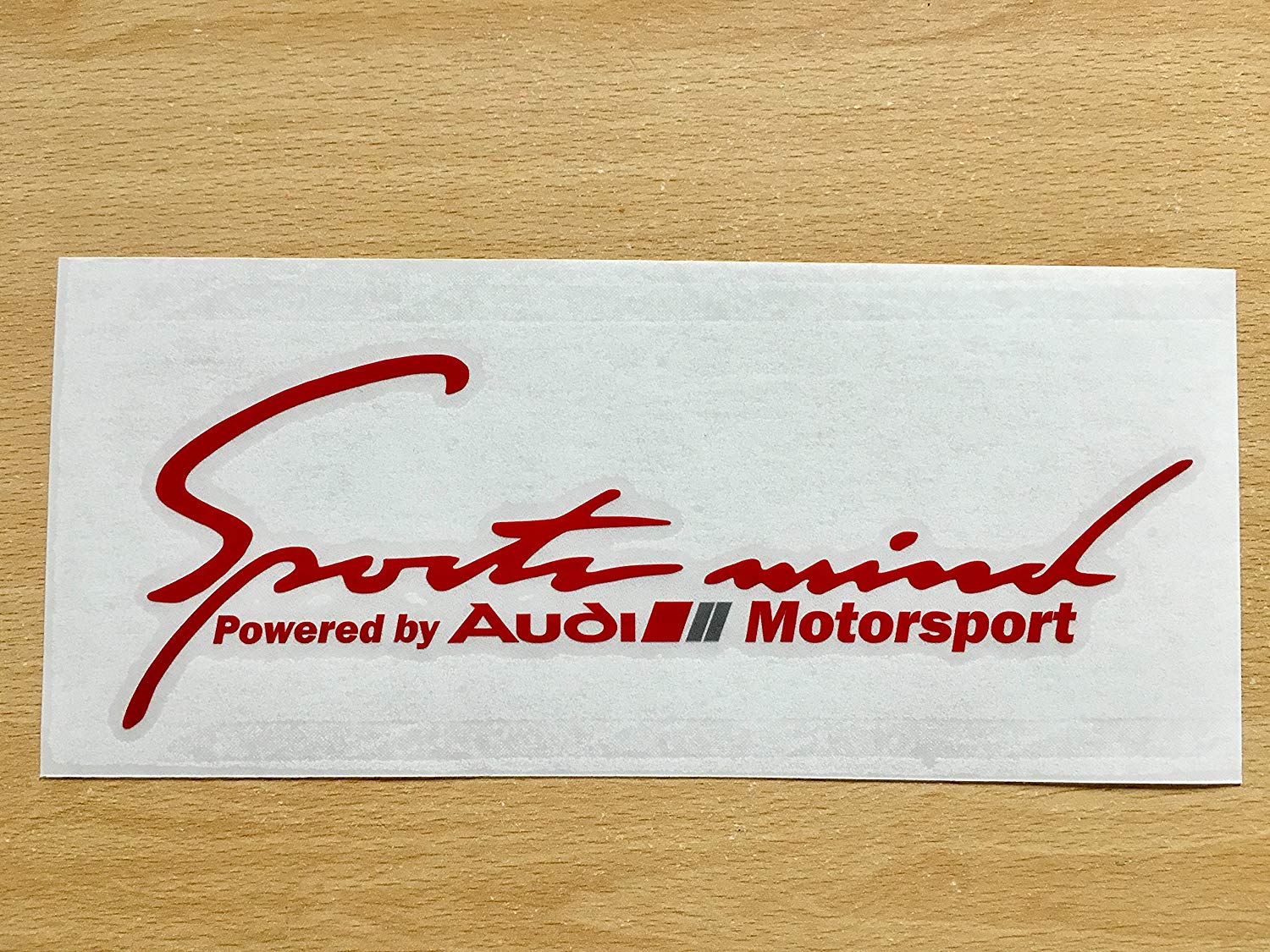 Audi Motorsports Logo - SPORTS MIND Powered By AUDI Motorsport Window Bumper Car Vinyl ...