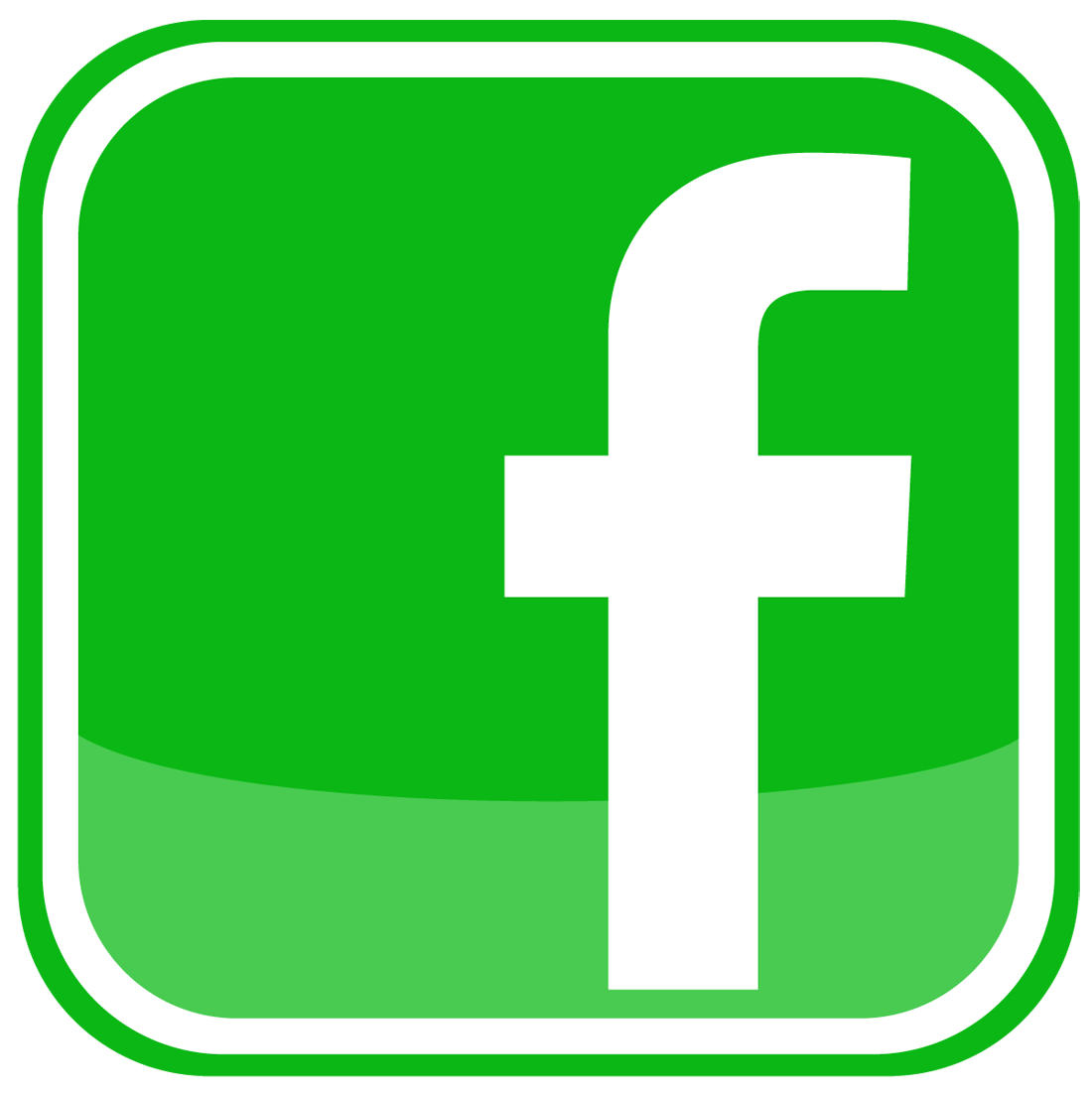 Green Facebook Logo - Facebook Icon Logo Png Green