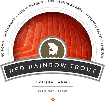 Red Rainbow Logo - Red Rainbow Trout Logo