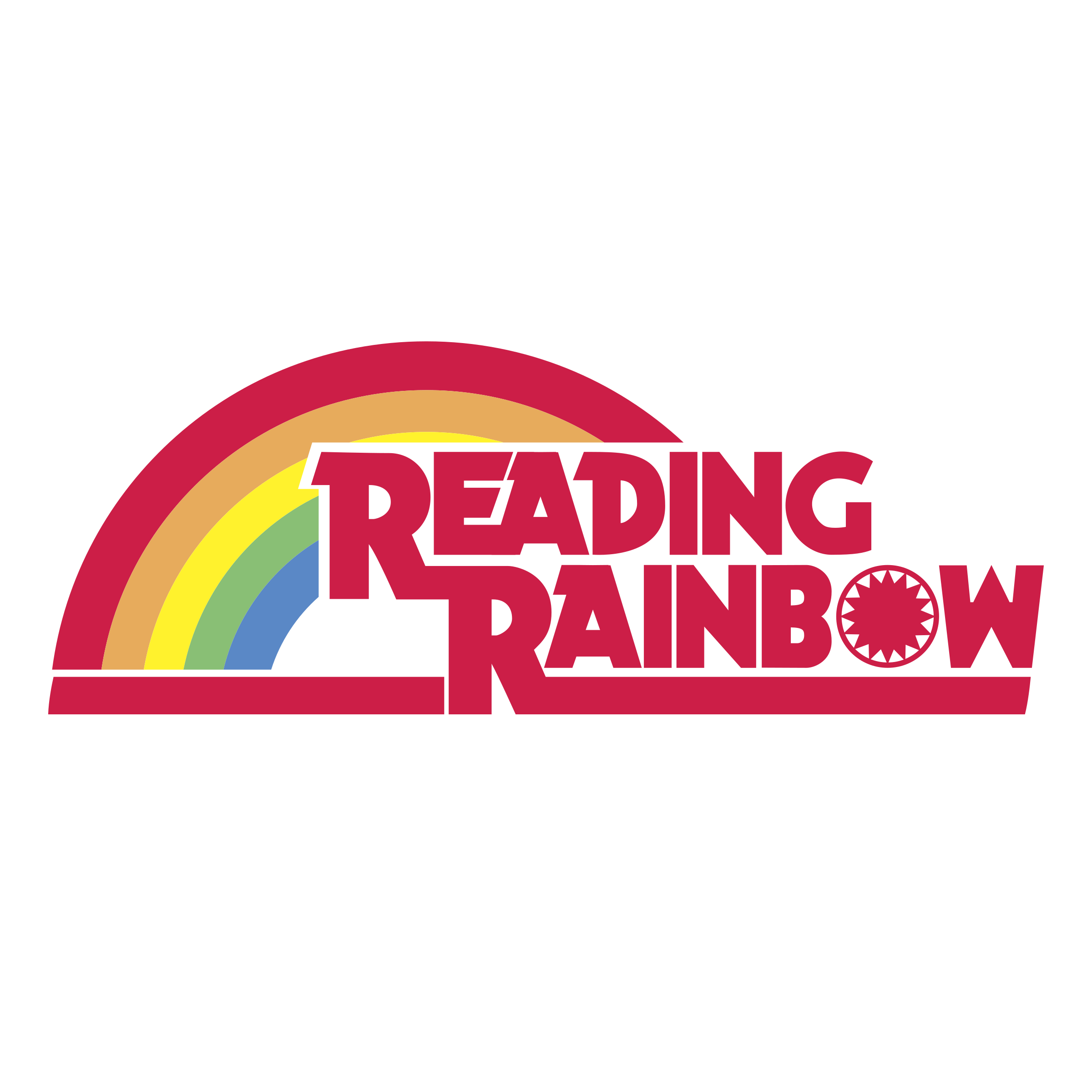 Red Rainbow Logo - Reading Rainbow Logo PNG Transparent & SVG Vector - Freebie Supply