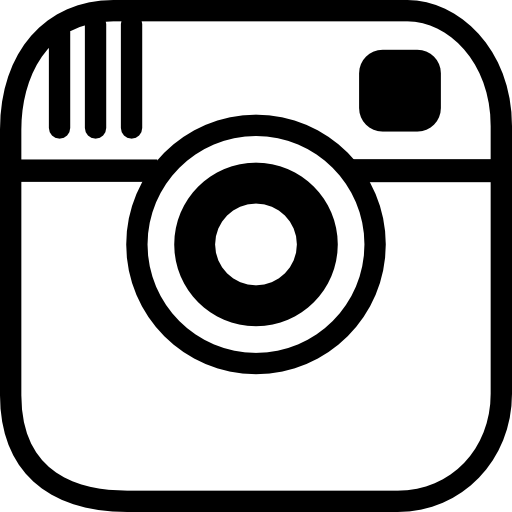 Cool Black and White Outline Logo - Instagram photo camera logo outline - Free logo icons