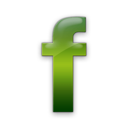 Green Facebook Logo - Facebook Black Green Logo Png Image