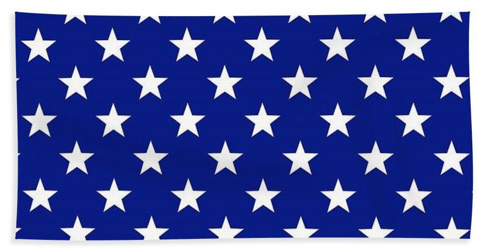 White Star Blue Background Logo - White Stars On Blue Background Beach Towel for Sale by Artpics