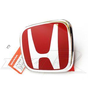 Red H Logo - HONDA CIVIC FRONT GRILL BADGE EMBLEM 01 03 EP1 EP2 EP3 E4 Red H