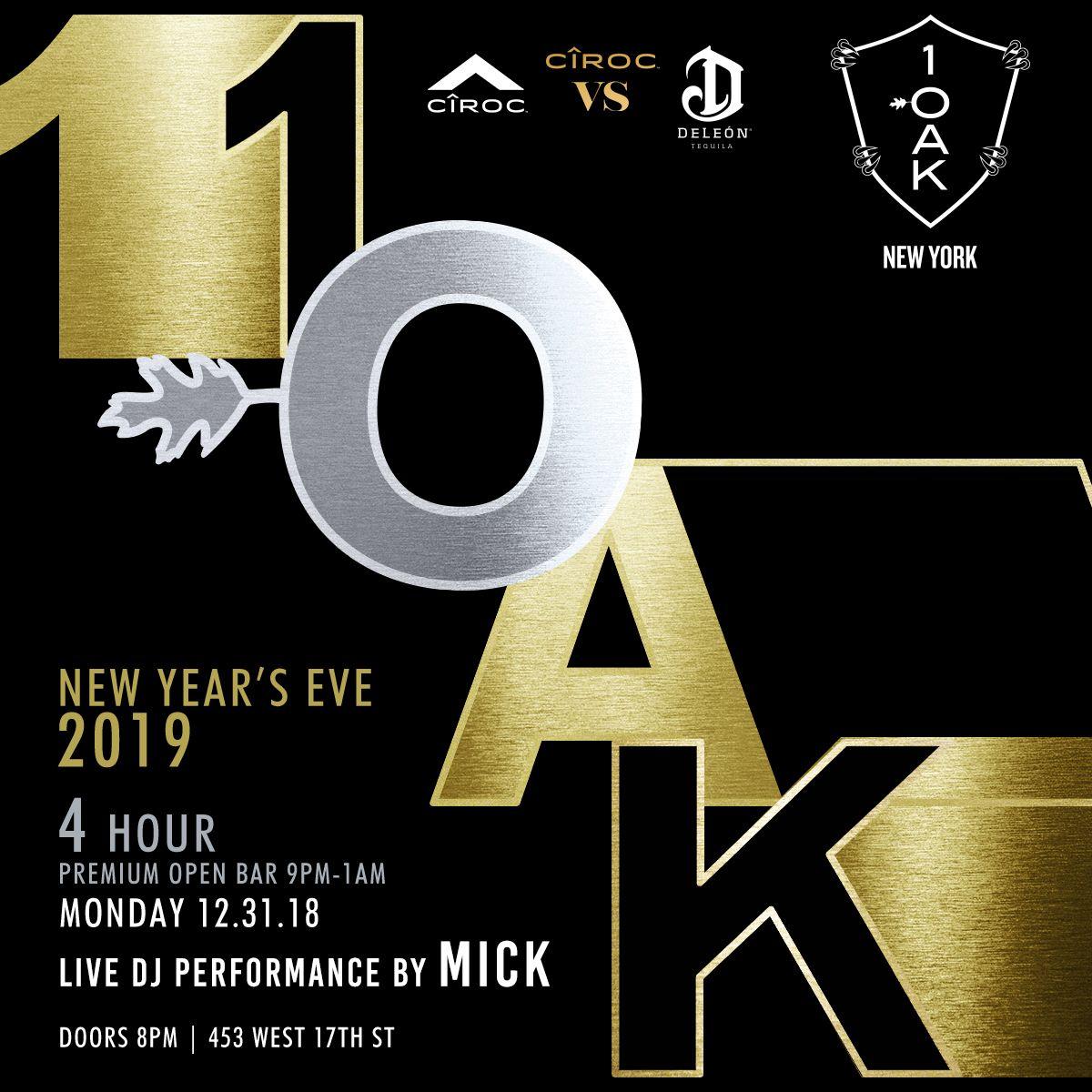 New York DJ Logo - OAK. VIP NYE Party. Buy Tickets Now