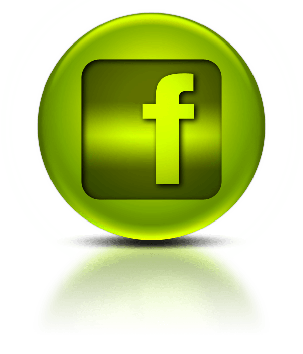Green Facebook Logo - Metallic Like Us On Facebook Logo Png Image