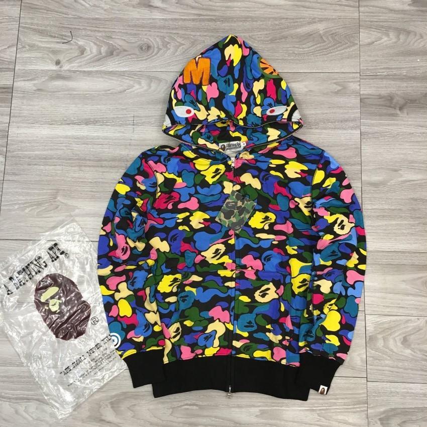 colorful bape hoodie