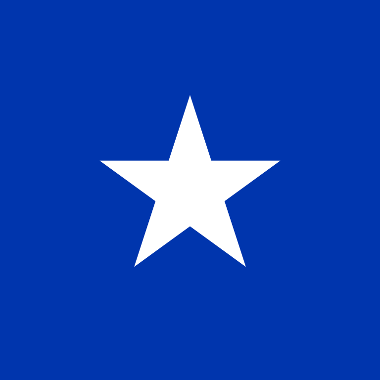 White Star Blue Background Logo - Naval Jack of Chile.svg