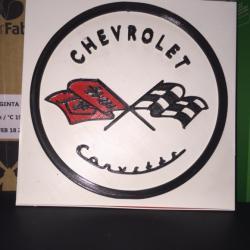 Original Corvette Logo - original corvette emblem in 3D 1953・myminifactory