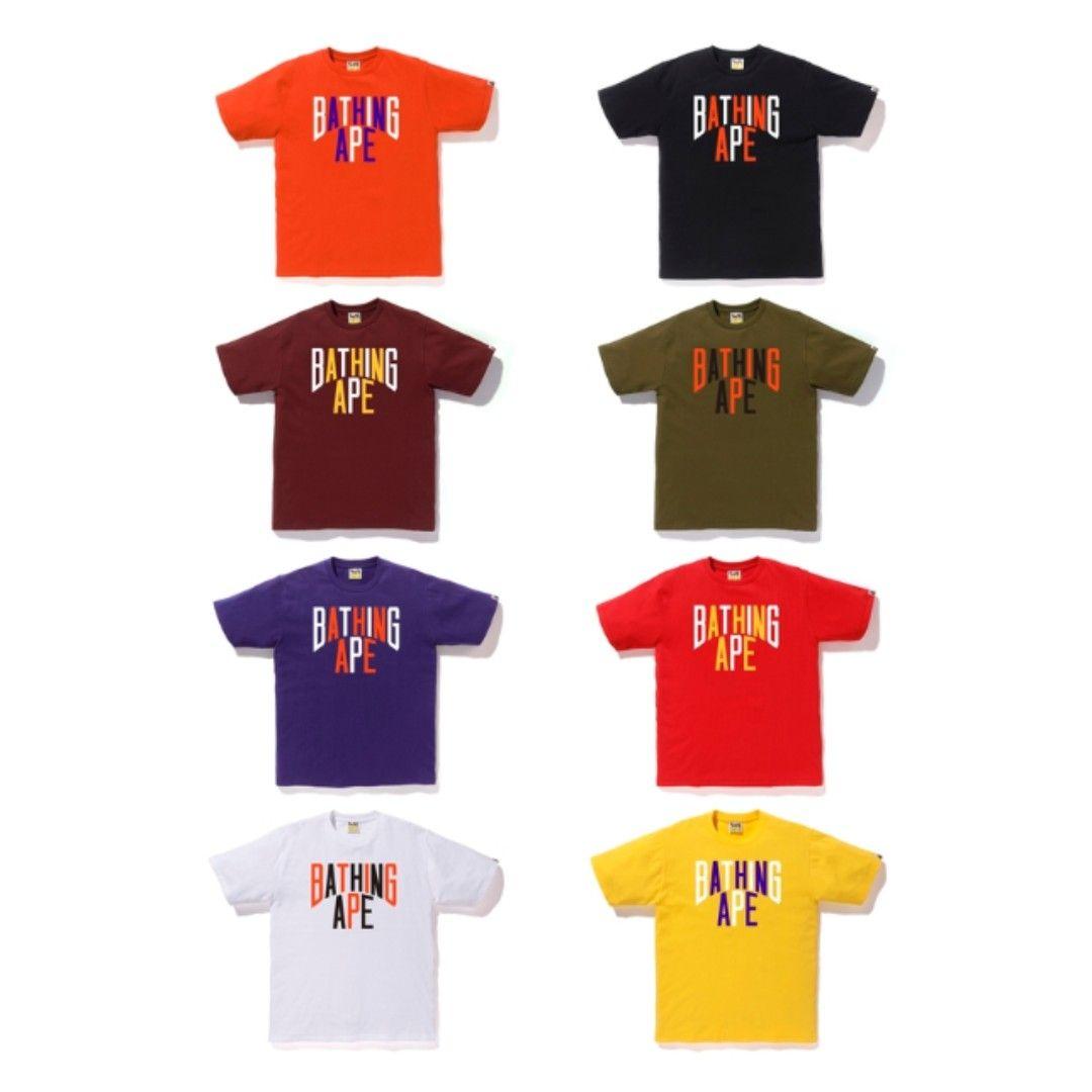 Colorful BAPE Logo - BAPE Colors NYC Logo T Shirt (JP Drop 22 9), Men's Fashion, Clothes