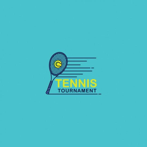 Blue Tennis Logo - Download Vector logo with rackets